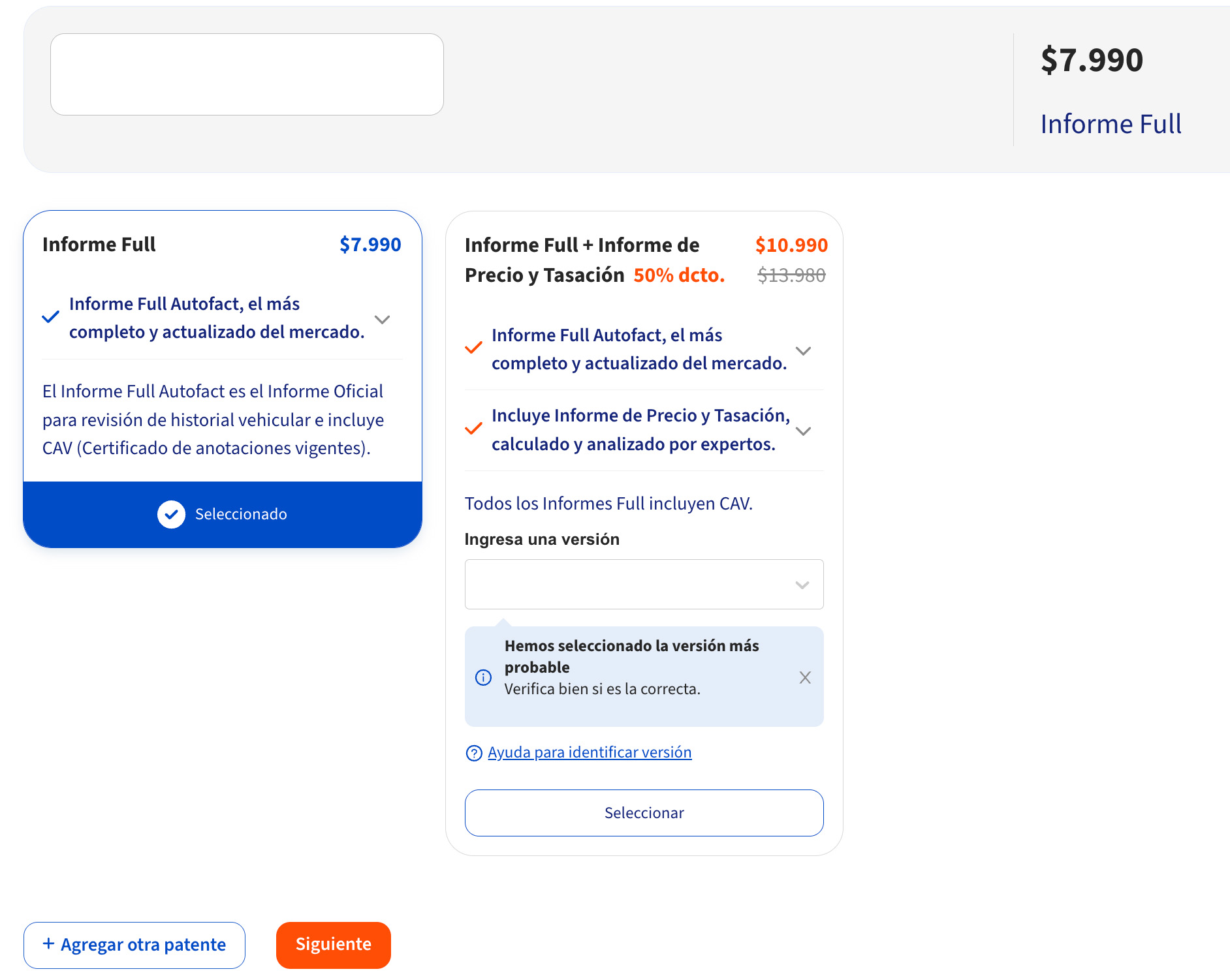 Consulta vehicular: Verificar un auto por placa en Chile, pedir informe autofact