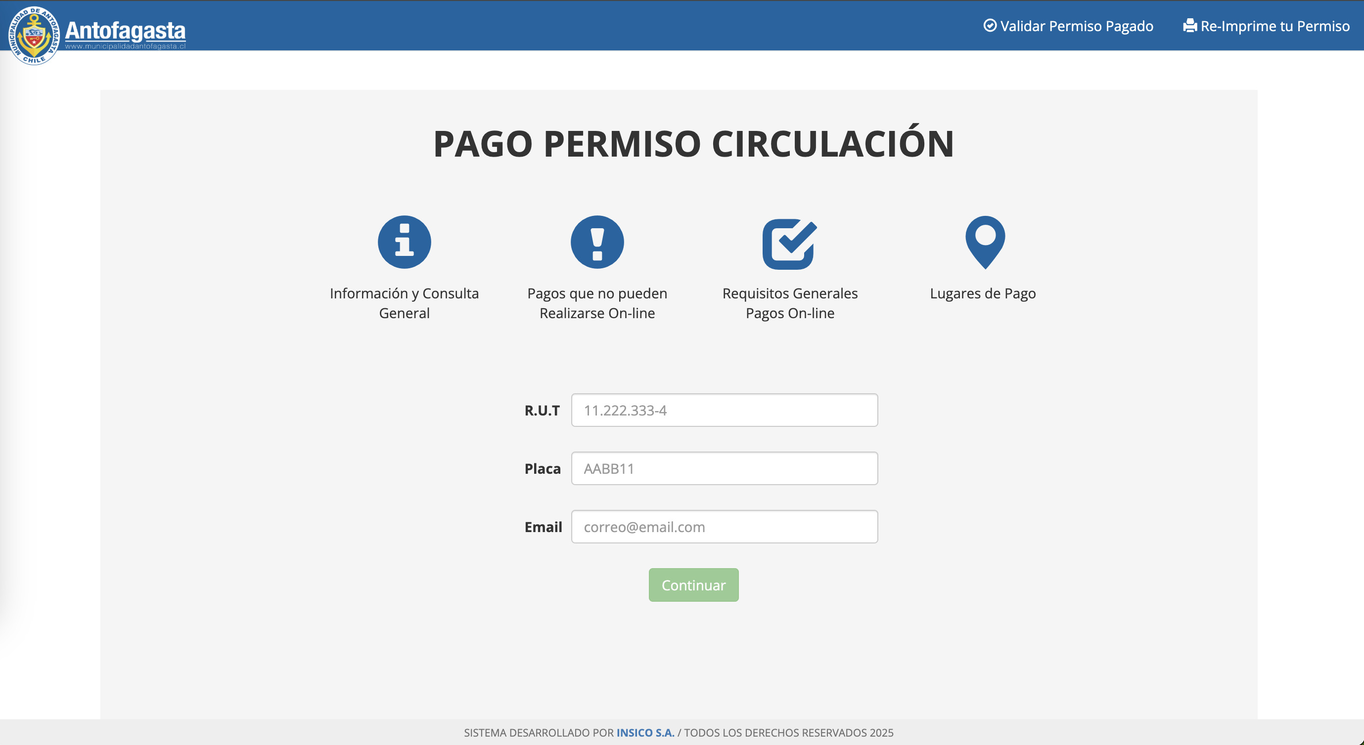 Permiso de circulación Antofagasta 2026: pagar online