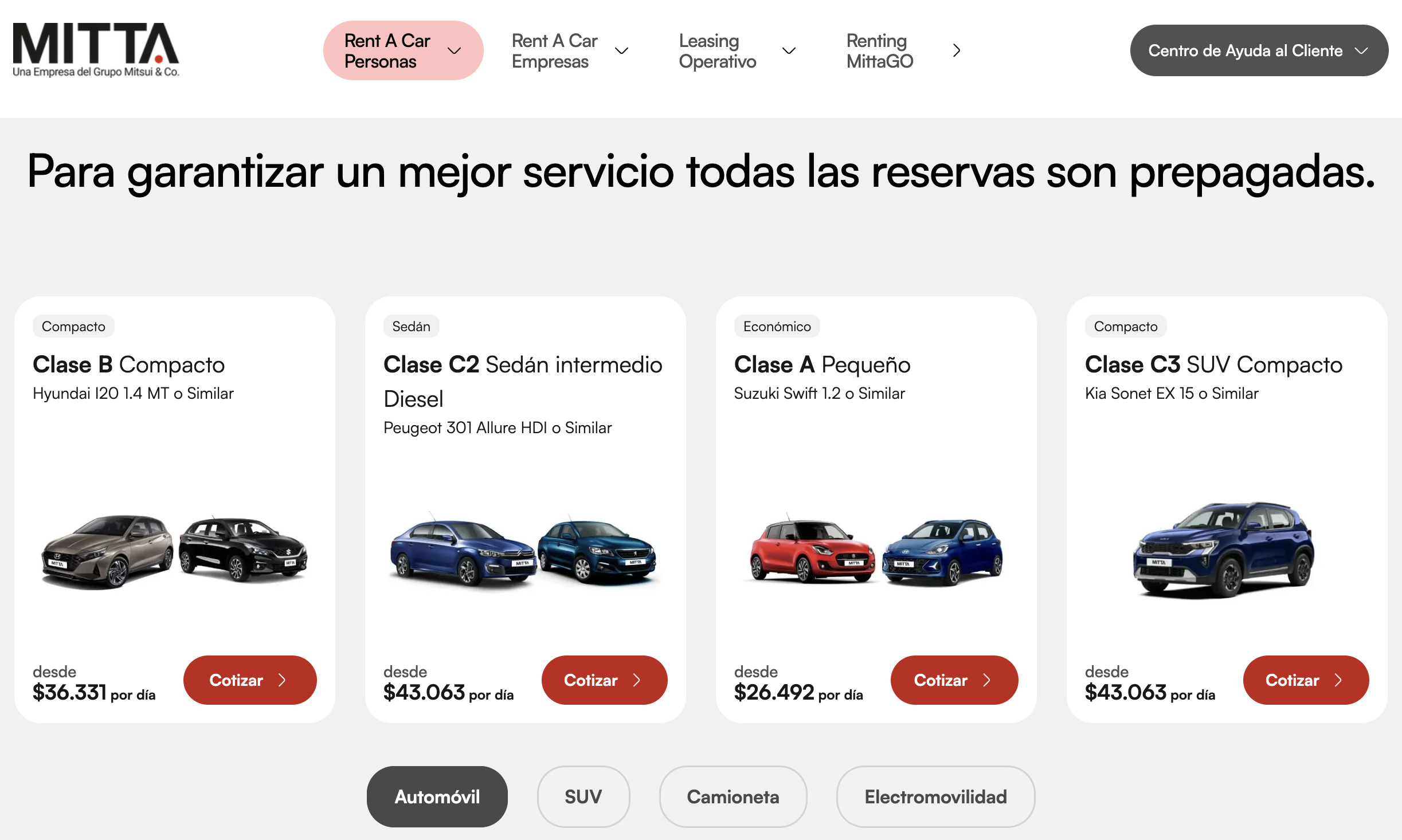 Arrendar autos en Chile: ¿Cuánto cuesta y qué opciones hay? mitta