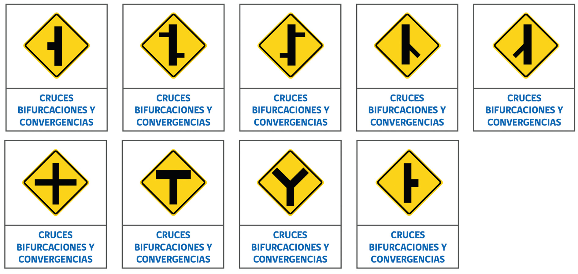 Señales de advertencia de peligro en el tránsito